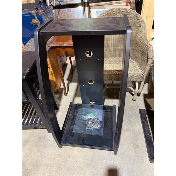 Audio shelf with Glass and brackets, etc. 21 1/4" x 20" x 40" tall