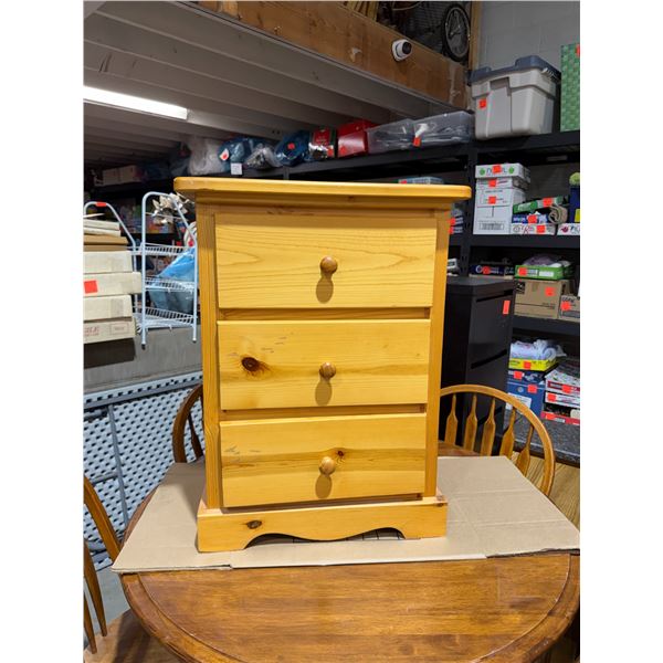 Side table or small dresser 21 1/2" x 18" x 29 1/2" tall