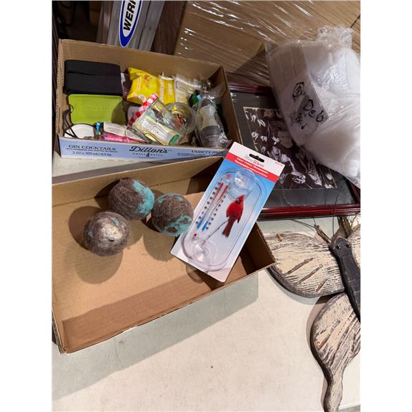 Home decor, thermometer, etc.