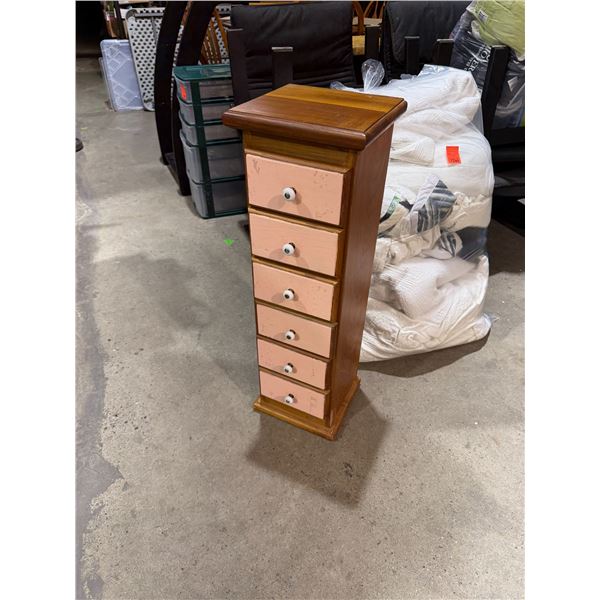 Drawered  stand 11" x 10" x 34 1/2" tall