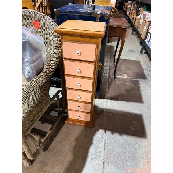 Drawered  stand 11" x 10" x 34 1/2" tall