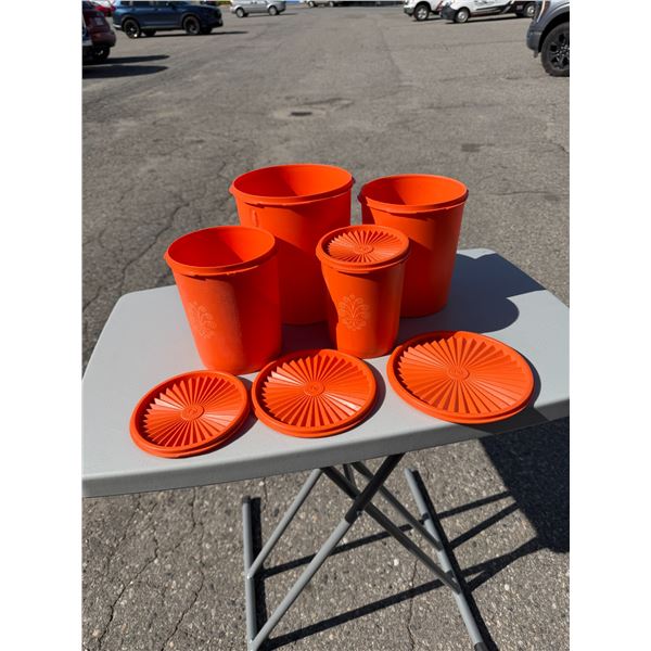 Tupperware canisters