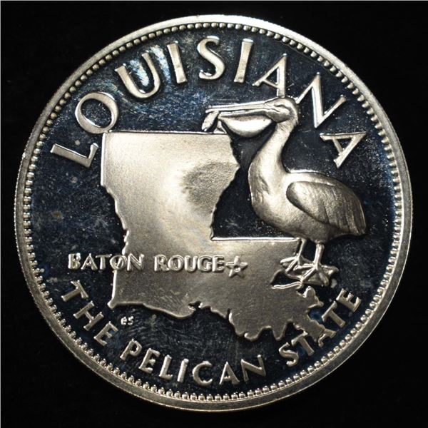 LOUISIANA 1 OZ 92.5 % SILVER ROUND
