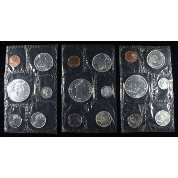 (3) 1965 CANADIAN SILVER PROOFLIKE SETS