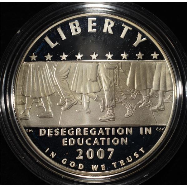 2007-P $1 COMMEM LITTLE ROCK DESEGREGATION PR