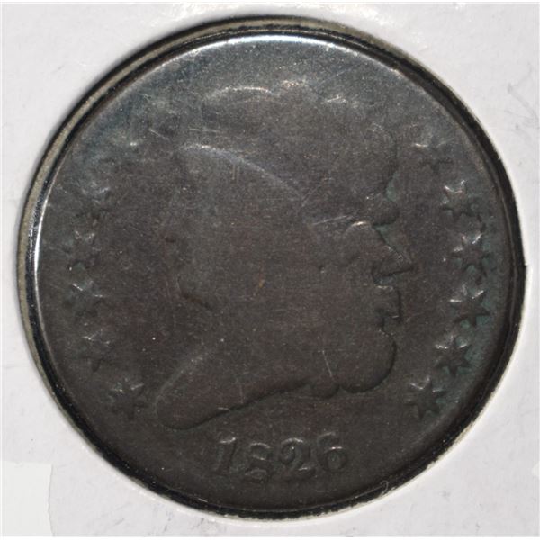 1826 CLASSIC HEAD HALF CENT VG