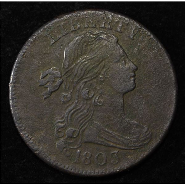 1803 DRAPED BUST CENT XF/VF