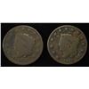 Image 1 : 1827 & 1831 CORONET HEAD LARGE CENTS