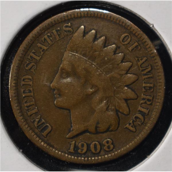 1908-S INDIAN CENT VF