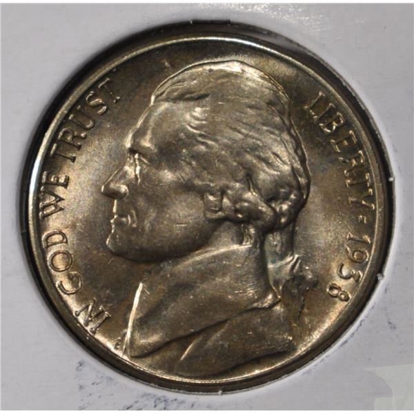 1938-S JEFFERSON NICKEL GEM BU FS