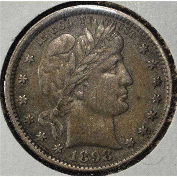 1898 BARBER QUARTER AU