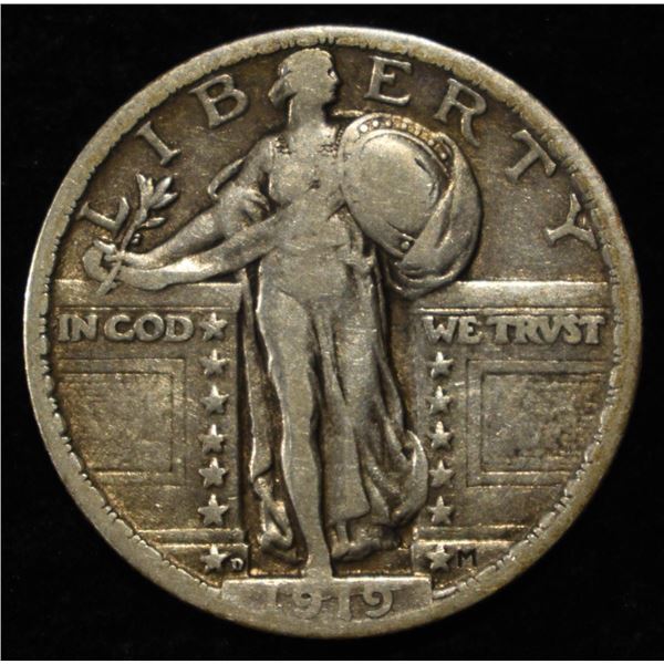 1919-D STANDING LIBERTY QUARTER VF