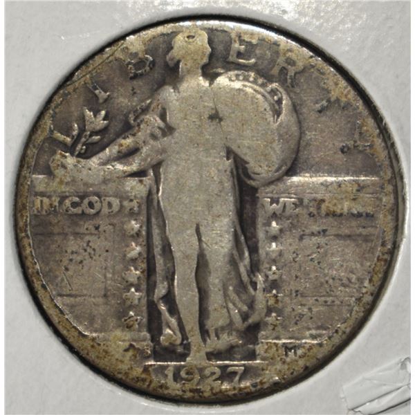 1927-S STANDING LIBERTY QUARTER VG