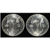 Image 2 : (2) 1949-D 90% SILVER FRANKLIN HALF DOLLAR BU