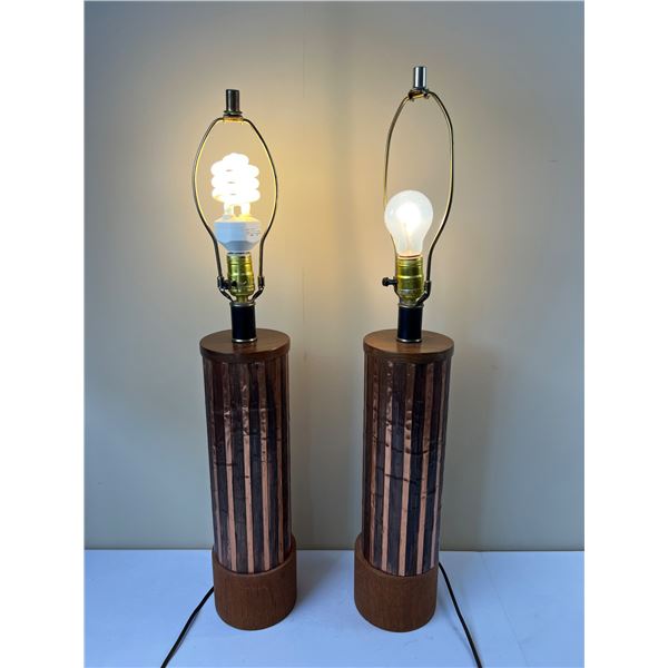 Table Lamps with Copper Accents