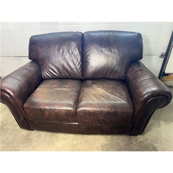 Lane Leather Loveseat