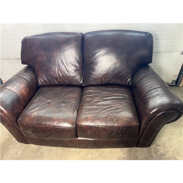 Lane Leather Loveseat