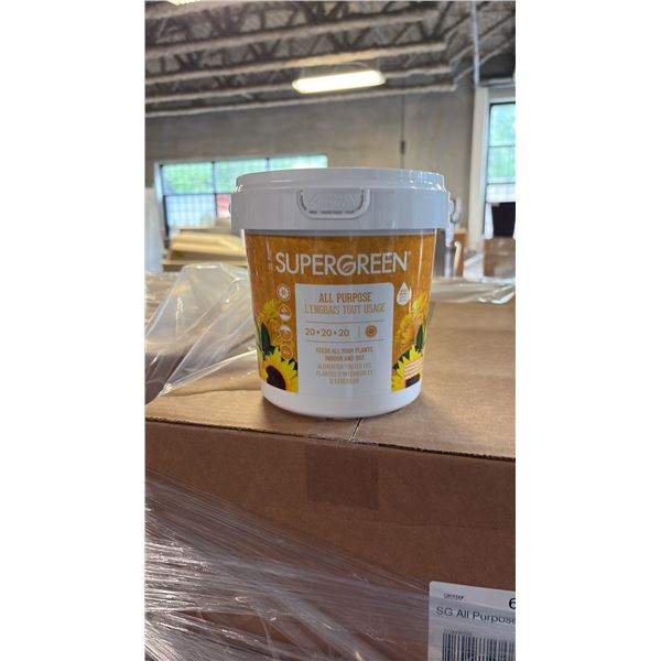 BOX OF 6 2KG SUPERGREEN ALL PURPOSE 20-20-20 NUTRIENTS