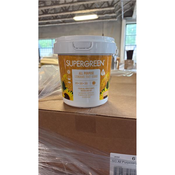 BOX OF 6 2KG SUPERGREEN ALL PURPOSE 20-20-20 NUTRIENTS