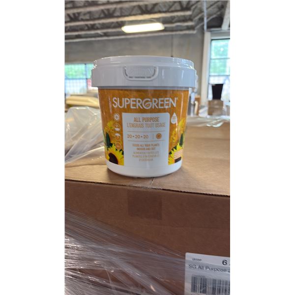 BOX OF 6 2KG SUPERGREEN ALL PURPOSE 20-20-20 NUTRIENTS