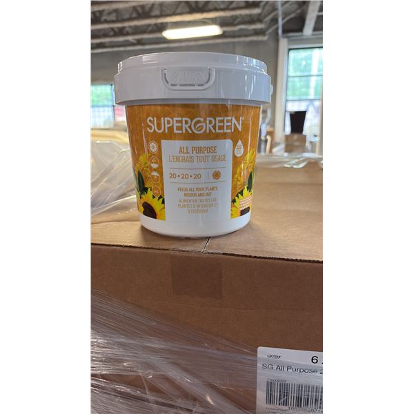 BOX OF 6 2KG SUPERGREEN ALL PURPOSE 20-20-20 NUTRIENTS