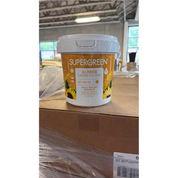 BOX OF 6 2KG SUPERGREEN ALL PURPOSE 20-20-20 NUTRIENTS
