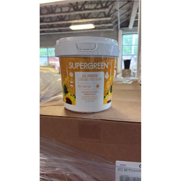 BOX OF 6 2KG SUPERGREEN ALL PURPOSE 20-20-20 NUTRIENTS