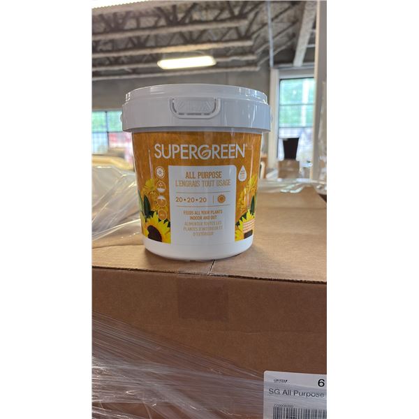 BOX OF 6 2KG SUPERGREEN ALL PURPOSE 20-20-20 NUTRIENTS