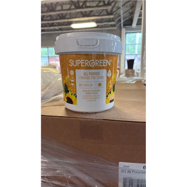 BOX OF 6 2KG SUPERGREEN ALL PURPOSE 20-20-20 NUTRIENTS