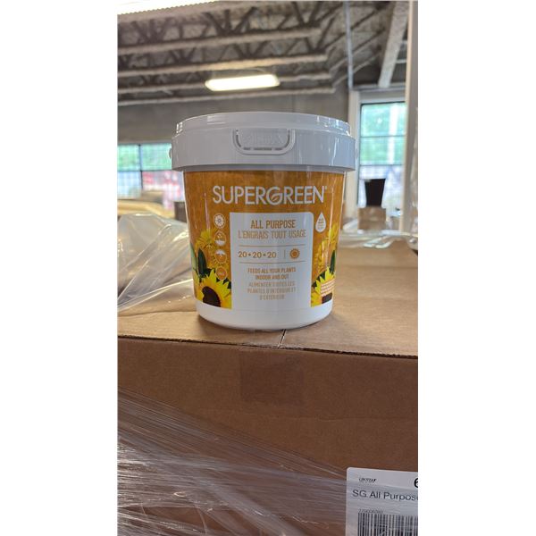 BOX OF 6 2KG SUPERGREEN ALL PURPOSE 20-20-20 NUTRIENTS