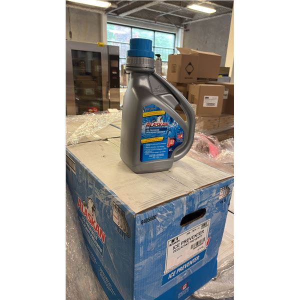 BOX OF 4X4 LITERS ALASKAN ICE PREVENTER