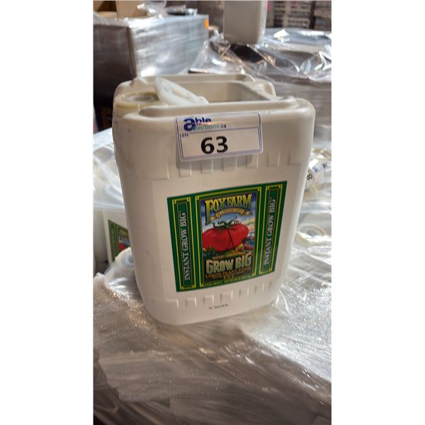 18.92 LITRE CONTAINER OF FOX FARM GROW BIG 6-4-4 LIQUID PLANT FOOD