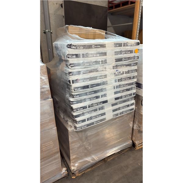 GREENHOUSE SUPPLY INCL 48PC GRODAN GRO-SLABS AND 4 BOXES OF 6.0" FIBER COIR ROUND POTS