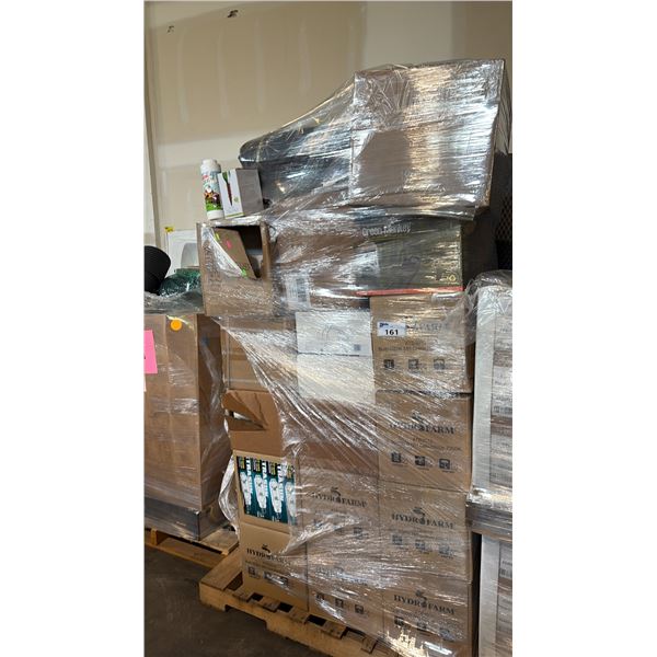 PALLET OF MIXED ITEMS INCL HYDROFARM XTB3010 600W METAL HALIDE (MH) CONVERSION GROW LIGHT BULB,