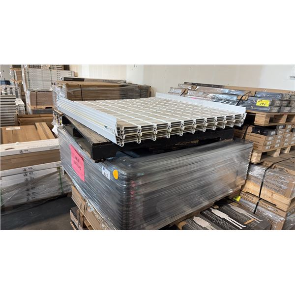 ACTIVE AQUA 4'X4' INFINITY SERIES IS A LINE OF PREMIUM, INTERLOCKING WHITE ABS PLASTIC FLOOD TRAYS