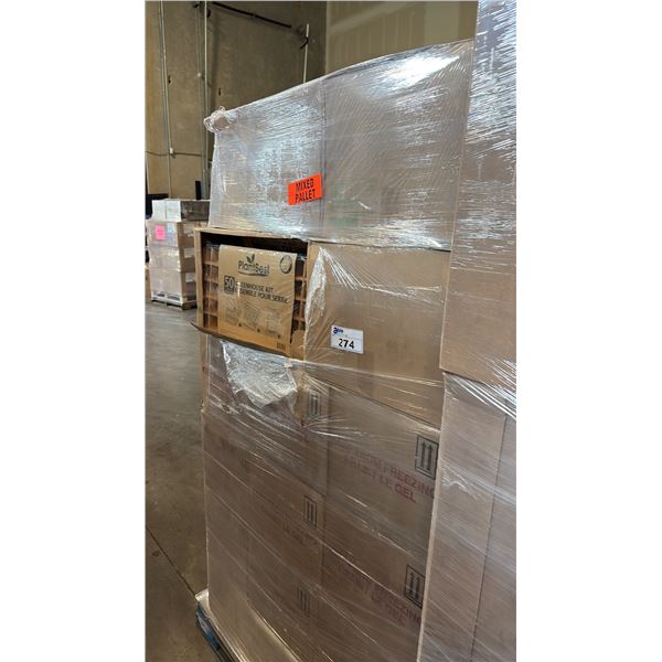 PALLET OF GREENHOUSE KITS & 18 BOXES OF 6 - 2.5KG MOSS OUT