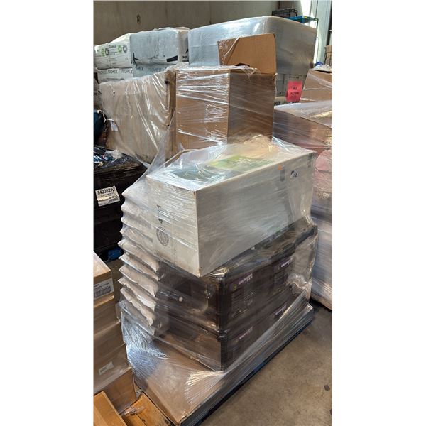PALLET OF MIXED ITEMS INCL CALNESIUM 2-0-0, DALEN GRASS FAST LAWN SEEDING COVER GFST-4050,  AZOMITE