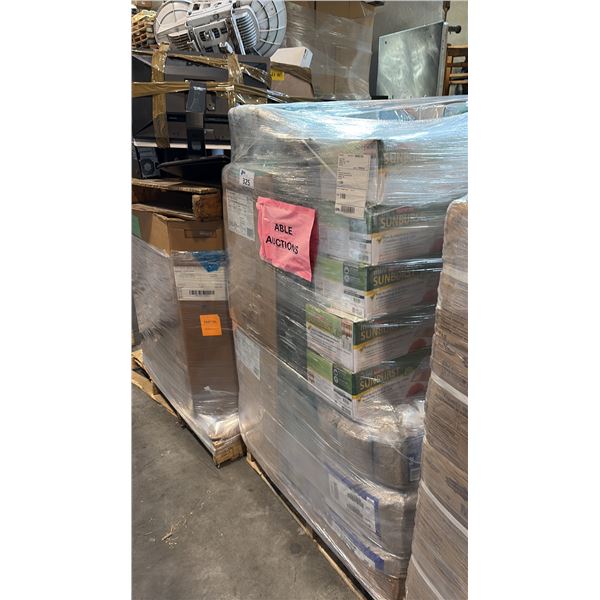 PALLETS OF MIXED ITEMS INCL GRO-BLOCK GR40, SUNBURST SODIUM LIGHT SYSTEM AND MORE