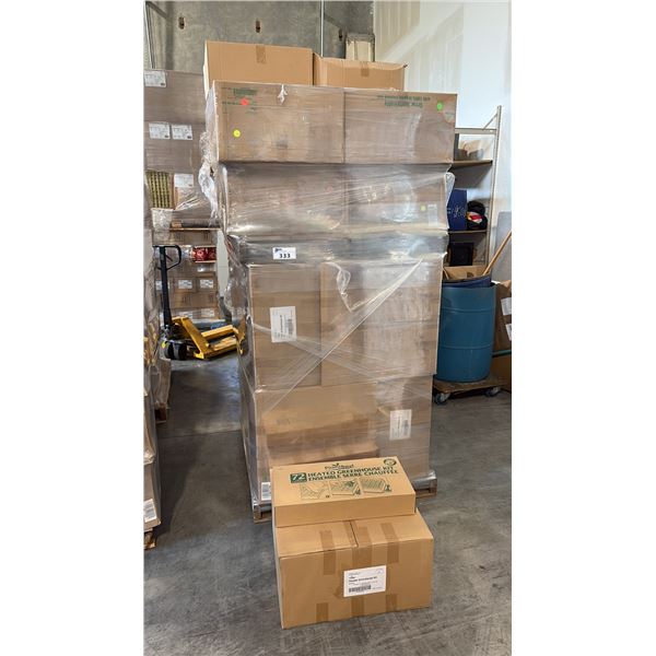 PALLET OF PLANTBEST HEATED GREENHOUSE KIT INDOOR SEED-STARTING SYSTEM