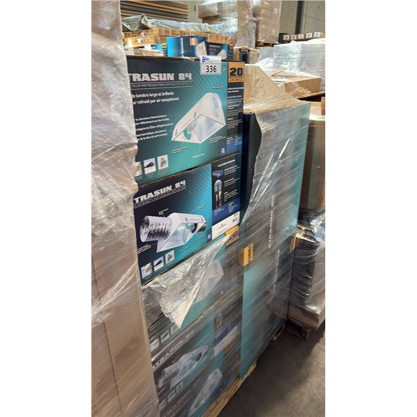 PALLET OF GROW-LIGHT INCL XTRASUN 84 COMMERCIAL-GRADE, 8-INCH AIR-COOLED HORTICULTURAL