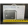 Image 4 : Safe Box/Keepsake Locking Box with Key/Passcode (Black) Money Safe/Piggy Bank Box - New