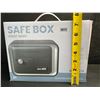 Image 5 : Safe Box/Keepsake Locking Box with Key/Passcode (Black) Money Safe/Piggy Bank Box - New