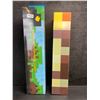 Image 1 : Minecraft Multi-Color Light-Up Wall Torch Lamp - USB-Rechargeable; Multi-Color Effects - New