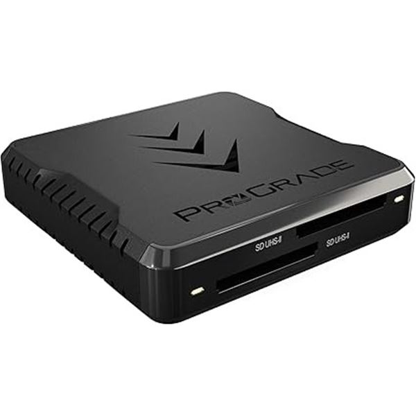 Pro Grade Digital USB 3.2. Gen 2 Dual-Slot SD Card Reader for Content Creators - New
