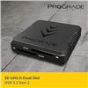 Image 3 : Pro Grade Digital USB 3.2. Gen 2 Dual-Slot SD Card Reader for Content Creators - New