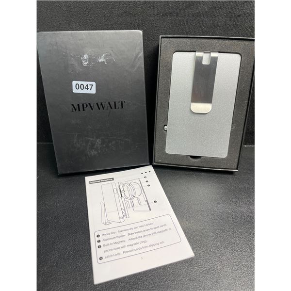 Minimalist Pop-Up Wallet/Magnetic Wallet Card Holder for Magsafe Devices (Silver) - New