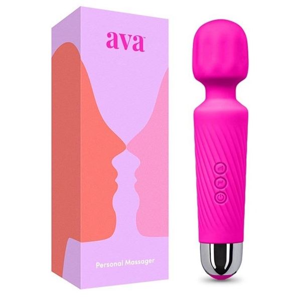 Hot Pink Personal Massager/8-Speed Vibrator - Silent & Portable, USB-Rechargeable - New Sealed