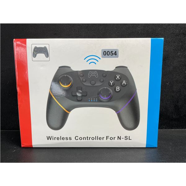Wireless Pro Controller for Nintendo Switch - Ergonomic Design; USB-C Rechargeable (Black) - New