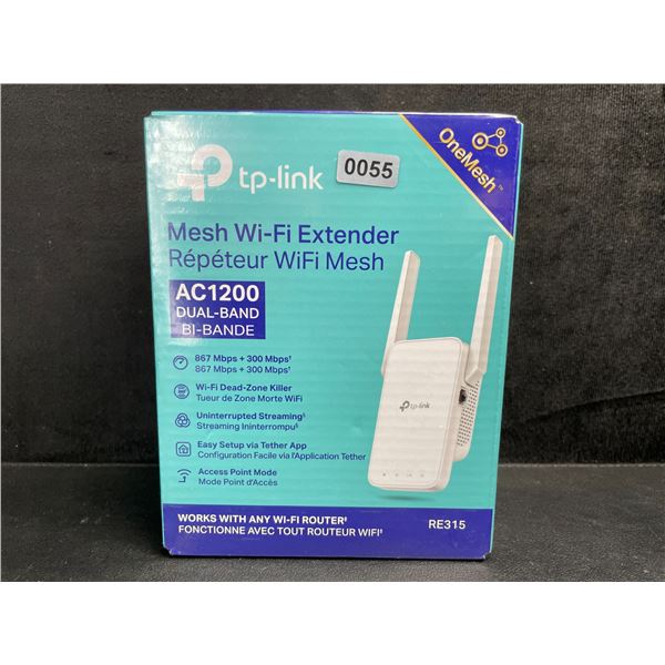 TP-Link AC1200 Mesh Wi-Fi Extender/WiFi Booster - Works with Any WiFi Router - New Sealed!