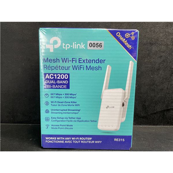 TP-Link AC1200 Mesh Wi-Fi Extender/WiFi Booster - Works with Any WiFi Router - New Sealed!